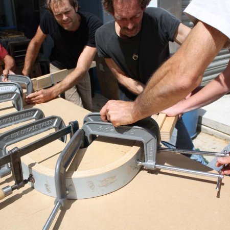 Bending Thick Section Ash To Form Lower Wingtip