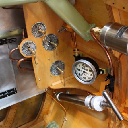 Cockpit Detail Air And Fuel Valves With German Placards In Place