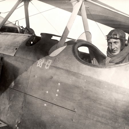 074 Albatros Closeup Of Pilot In Cockpit