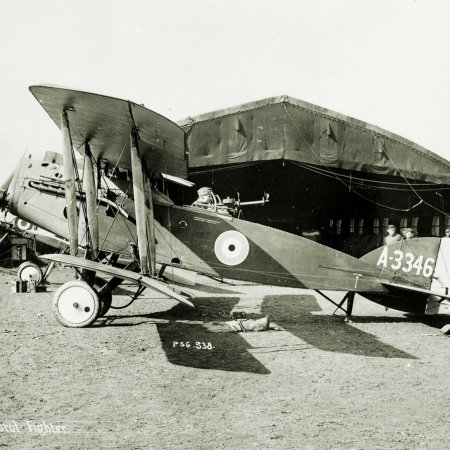 099 Bristol Fighter A 3346 Outside Hangar