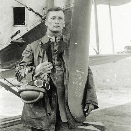 113 German Pilot In Front Of His Machine