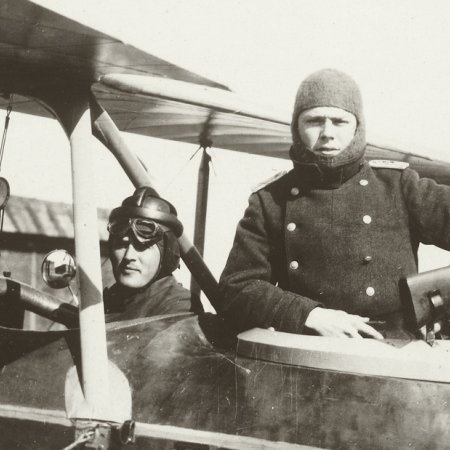 159 Closeup Of German Pilot And Gunner In Cockpit