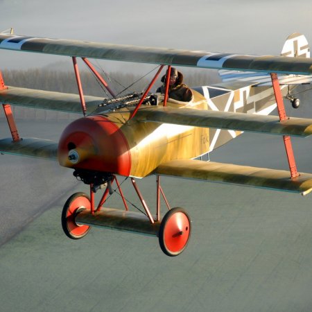 TVAL Fokker Triplane Enroute To WAIPUKURAU Airfield