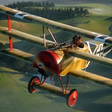 TVAL Fokker Triplane Enroute To WAIPUKURAU Airfield