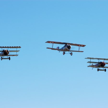 Wanaka 2006 JF Two Triplanes And Nieuport 2