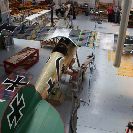 Final Test Fit Of Entire Aircraft Completely Covered And Painted In The Colors Of Josef Mai